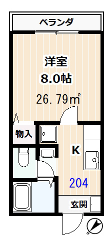 シャトル藤沢の間取り