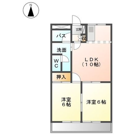 羽島市正木町曲利のアパートの間取り