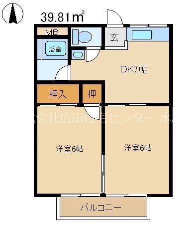 高橋コーポの間取り