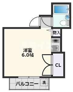 吹田市朝日町のマンションの間取り