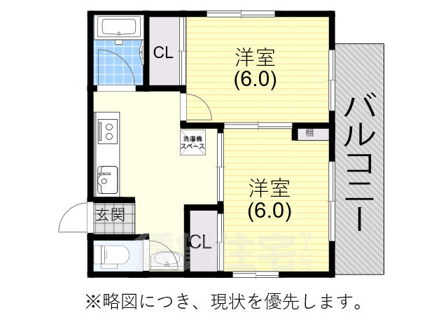 神戸市須磨区車のアパートの間取り