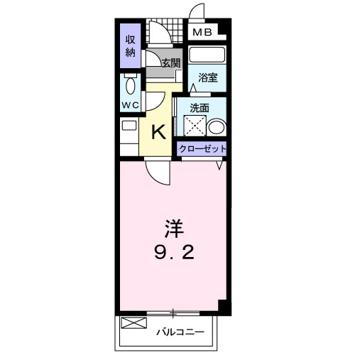 ブランドール久米田2の間取り