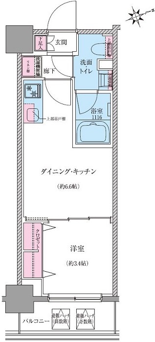 クレヴィアリグゼ世田谷松陰神社前の間取り