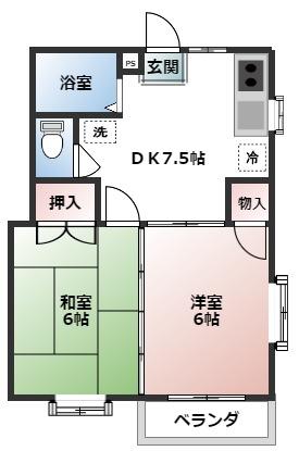 岩江ガーデンハイツシマの間取り