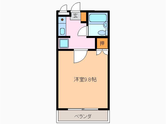 ハイツ香蘭の間取り