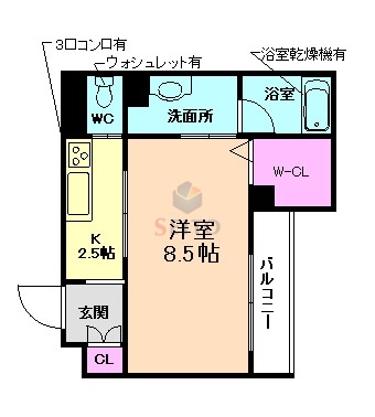 シャーメゾン　リュクスの間取り