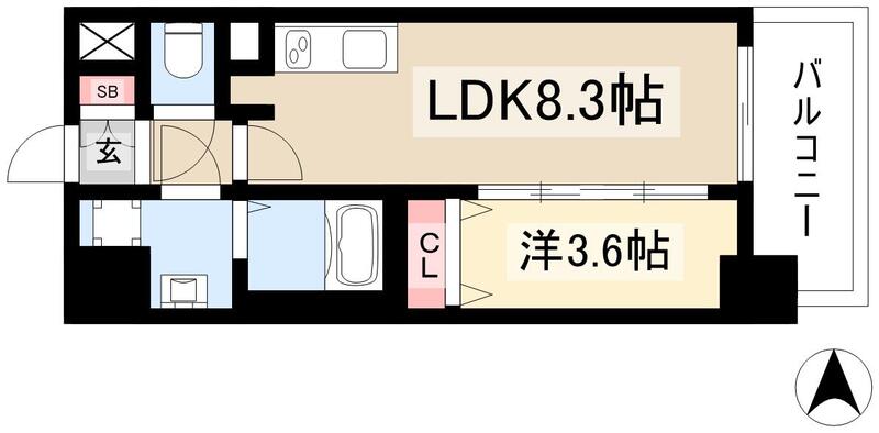 SOLメイクス浄心天神山の間取り