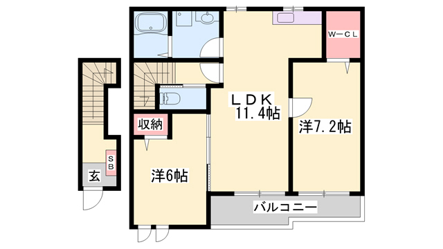 サニーサイドの間取り