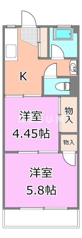 千葉市中央区祐光のマンションの間取り