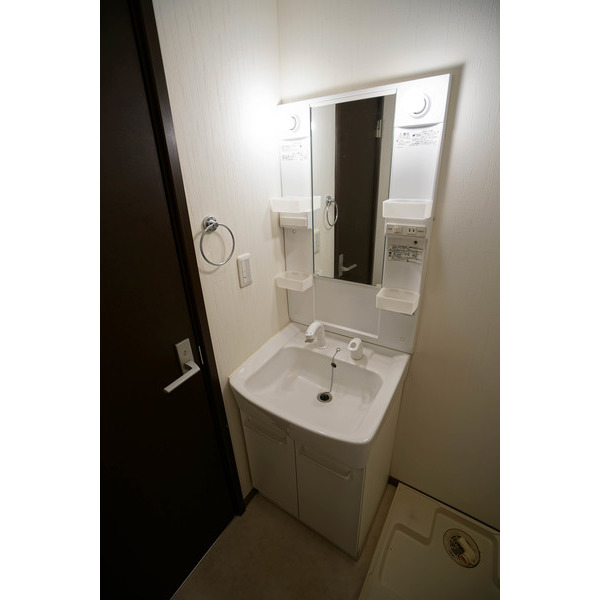 洗面設備　同じ建物の別なお部屋