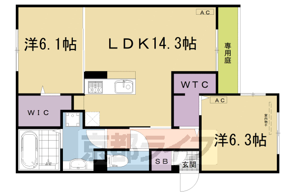 プレステージア三山木の間取り