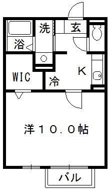 さいたま市北区今羽町のアパートの間取り