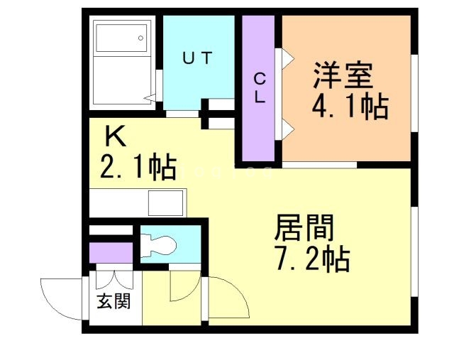 【札幌市北区北三十二条西のマンションの間取り】