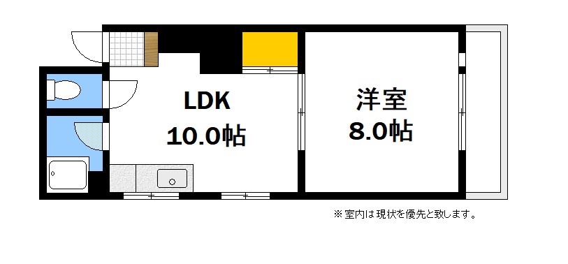 広島市西区小河内町のマンションの間取り