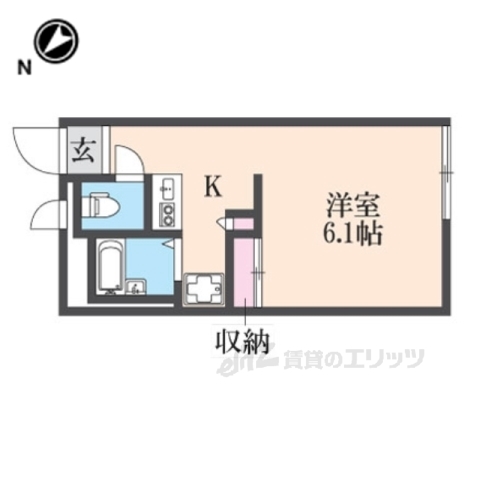 レオパレス茶園場の間取り