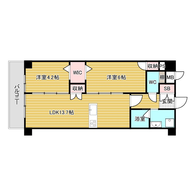 トリニティ豊中本町の間取り