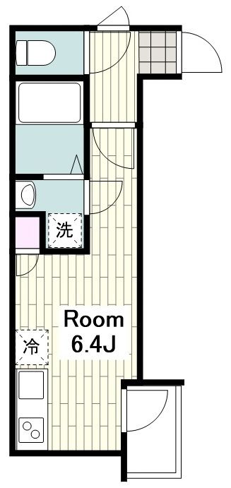 【横浜市都筑区池辺町のアパートの間取り】