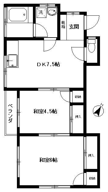 岩田コーポの間取り