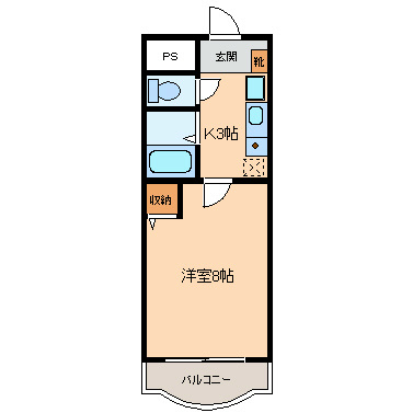 スカイハイツ大沢の間取り