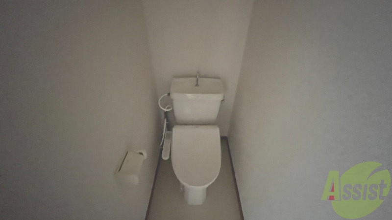 トイレ　トイレを撮影しました。をシュレットが付いています。