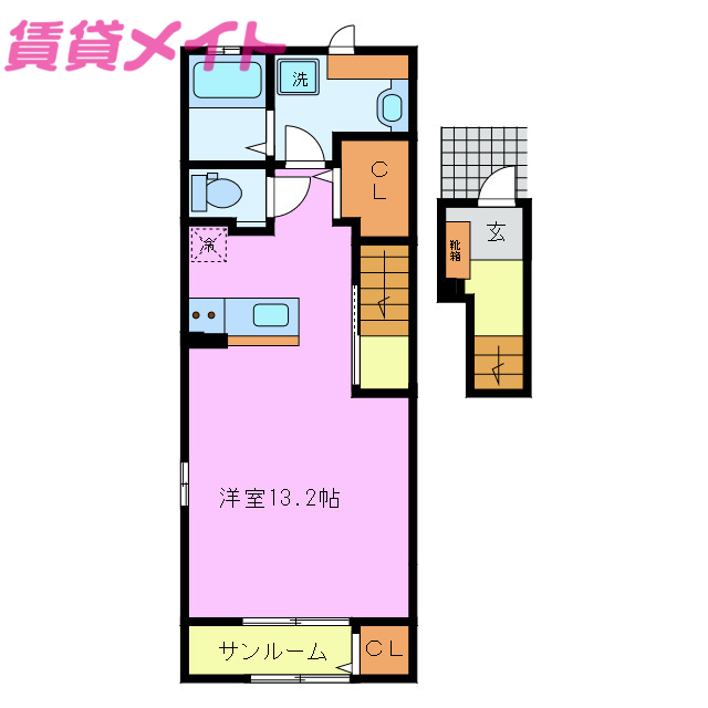 フィオーレ新西方の間取り