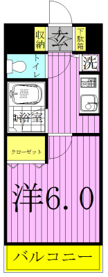 ソレイユ天王台の間取り