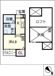 エスポワール堀田(エスポワールホリタ)の間取り