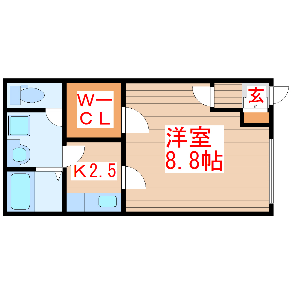 ソレイユ向山壱番館の間取り