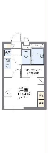 レオパレスサイレント　リバーの間取り