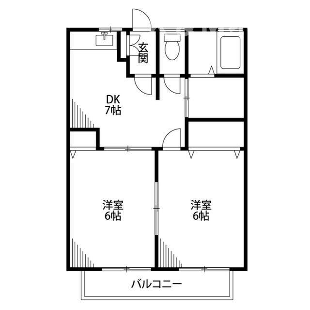 染谷コーポの間取り