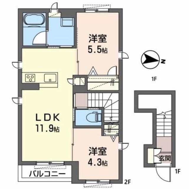 ビューテラス　イズミIIの間取り