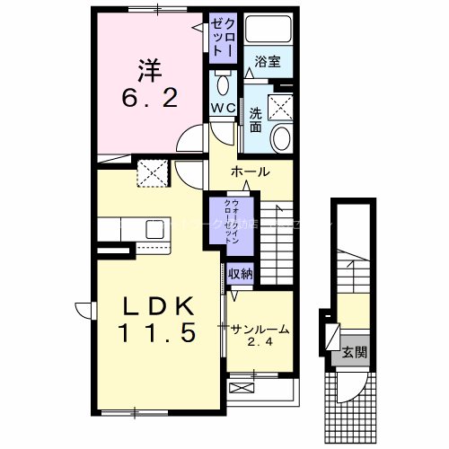 アルペン長峰Bの間取り