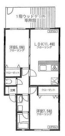 ノーブル スクエアVの間取り