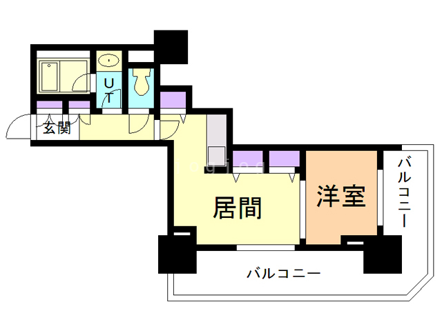 札幌市中央区南九条西のマンションの間取り