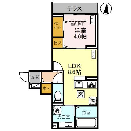 Ｄアヴァンス千間台東　Ａ棟の間取り