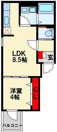 Patina戸畑の間取り