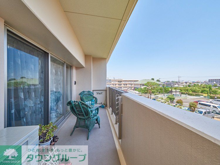 バルコニー　家具家電等はイメージです。実際には付属しませんのでご注意く…