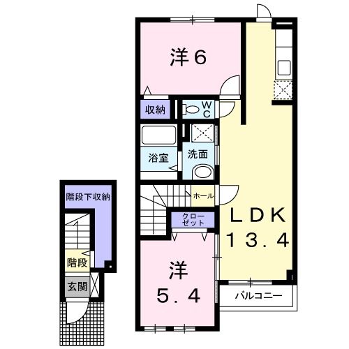 ノースウィングの間取り