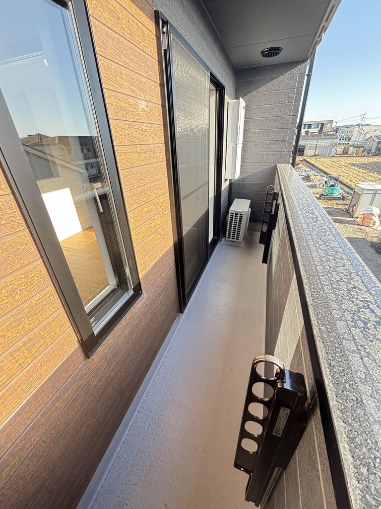 バルコニー　※建築中の写真です