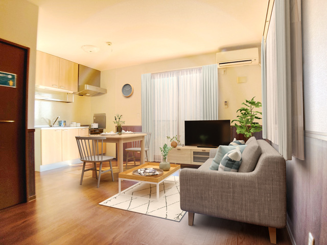 居室・リビング　こちらの家具はＣＧです。家具付きではございません。