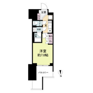 ルネフラッツ谷町四丁目の間取り