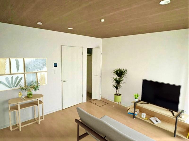 居室・リビング　家具配置のイメージ。お部屋づくりの参考に。家具は付属しません