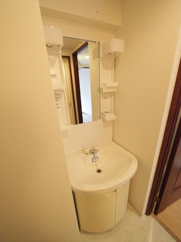 洗面設備　脱衣所　独立洗面台　収納スペース有
