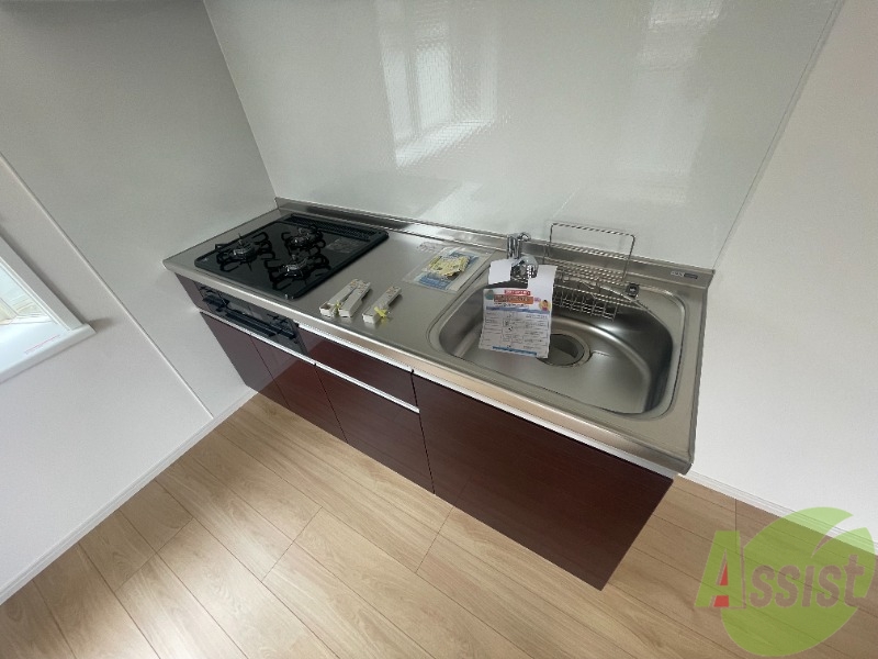 キッチン　キッチンにはガスコンロが設置してありますよ！