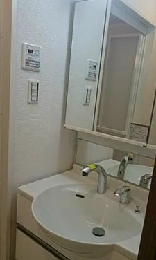 洗面設備　別部屋の写真を使用しております。