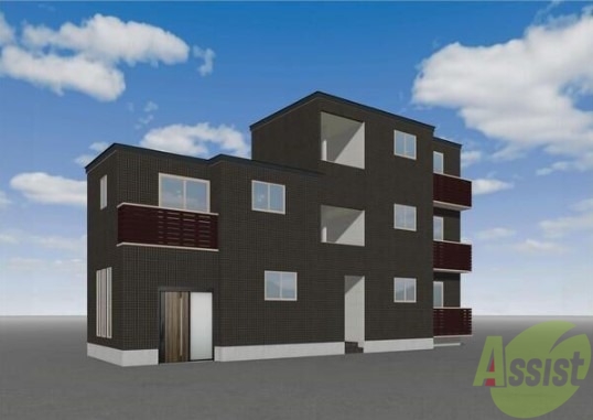 建物外観　仙台市若林区穀町「穀町新築ＡＰＡ棟」