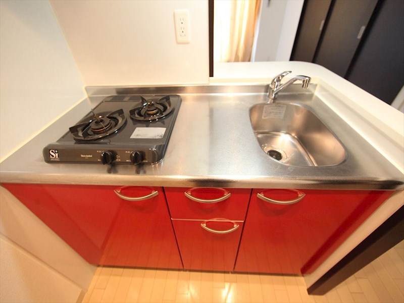 キッチン　システムキッチン（ガス2口）カウンターキッチン