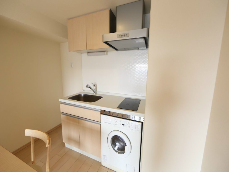 キッチン　システムキッチン（ＩＨ2口）ドラム式洗濯機