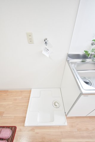 収納　室内洗濯機置場