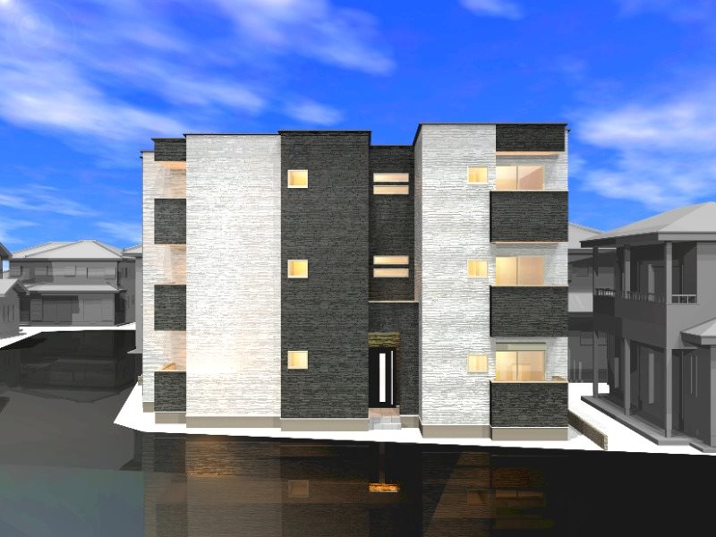 建物外観　外観　オートロックTVモニターホン宅配BOX完備